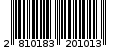 Γραμμωτός κωδικός 2810183201013