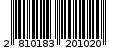 Γραμμωτός κωδικός 2810183201020