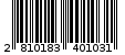 Γραμμωτός κωδικός 2810183401031