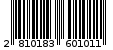 Γραμμωτός κωδικός 2810183601011
