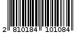 Γραμμωτός κωδικός 2810184101084