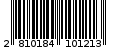Γραμμωτός κωδικός 2810184101213