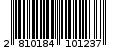 Γραμμωτός κωδικός 2810184101237