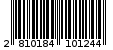 Γραμμωτός κωδικός 2810184101244