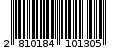 Γραμμωτός κωδικός 2810184101305