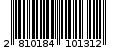 Γραμμωτός κωδικός 2810184101312