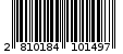 Γραμμωτός κωδικός 2810184101497