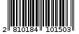 Γραμμωτός κωδικός 2810184101503