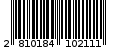 Γραμμωτός κωδικός 2810184102111