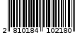 Γραμμωτός κωδικός 2810184102180