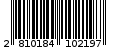 Γραμμωτός κωδικός 2810184102197