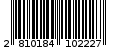 Γραμμωτός κωδικός 2810184102227