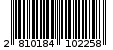 Γραμμωτός κωδικός 2810184102258