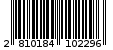 Γραμμωτός κωδικός 2810184102296
