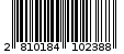Γραμμωτός κωδικός 2810184102388