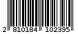 Γραμμωτός κωδικός 2810184102395