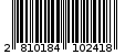 Γραμμωτός κωδικός 2810184102418