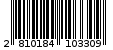 Γραμμωτός κωδικός 2810184103309