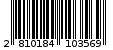 Γραμμωτός κωδικός 2810184103569