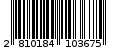 Γραμμωτός κωδικός 2810184103675