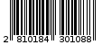Γραμμωτός κωδικός 2810184301088