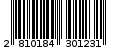 Γραμμωτός κωδικός 2810184301231