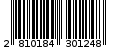Γραμμωτός κωδικός 2810184301248