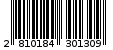 Γραμμωτός κωδικός 2810184301309