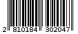 Γραμμωτός κωδικός 2810184302047
