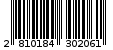 Γραμμωτός κωδικός 2810184302061