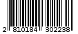 Γραμμωτός κωδικός 2810184302238