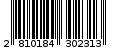 Γραμμωτός κωδικός 2810184302313