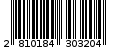 Γραμμωτός κωδικός 2810184303204