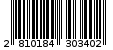 Γραμμωτός κωδικός 2810184303402