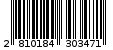Γραμμωτός κωδικός 2810184303471