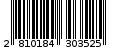 Γραμμωτός κωδικός 2810184303525
