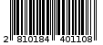 Γραμμωτός κωδικός 2810184401108