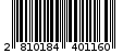 Γραμμωτός κωδικός 2810184401160