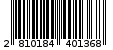 Γραμμωτός κωδικός 2810184401368