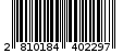 Γραμμωτός κωδικός 2810184402297
