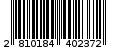 Γραμμωτός κωδικός 2810184402372