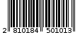 Γραμμωτός κωδικός 2810184501013