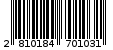 Γραμμωτός κωδικός 2810184701031