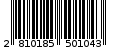 Γραμμωτός κωδικός 2810185501043