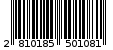 Γραμμωτός κωδικός 2810185501081