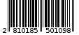 Γραμμωτός κωδικός 2810185501098