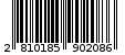 Γραμμωτός κωδικός 2810185902086