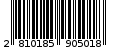 Γραμμωτός κωδικός 2810185905018