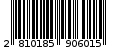 Γραμμωτός κωδικός 2810185906015