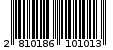 Γραμμωτός κωδικός 2810186101013
